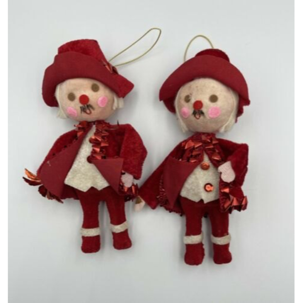 Vintage Mr. Christmas Inc. Christmas Tree Ornaments  Japan 1972 Red Mariachi Elf
